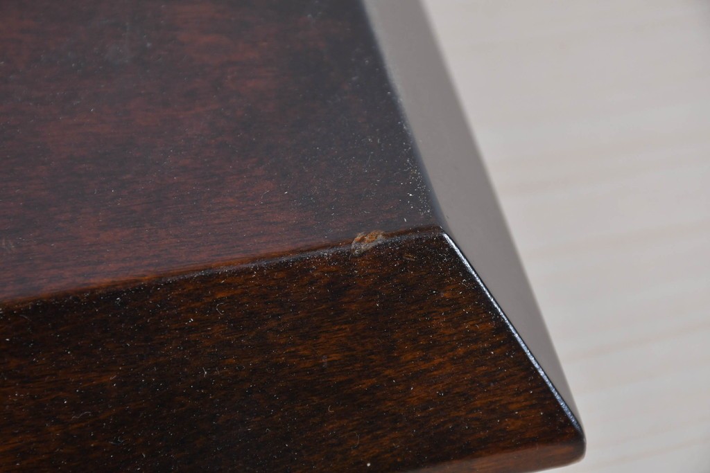 北海道民芸家具　希少な廃番品　シックな色合いが魅力の花台　(R-087534)