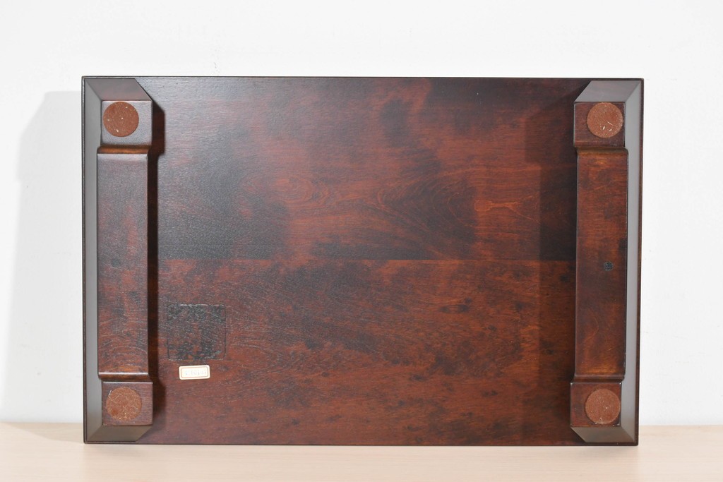 北海道民芸家具　希少な廃番品　シックな色合いが魅力の花台　(R-087534)