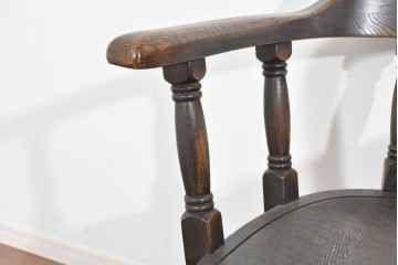 中古　美品　高級品　飛騨産業　PROVINCIAL(プロヴィンシャル)　キツツキ　スモーカーズボウダイニングチェア2脚セット　セット定価約47万円　(R-087536)