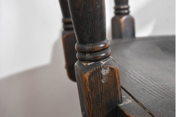 中古　美品　高級品　飛騨産業　PROVINCIAL(プロヴィンシャル)　キツツキ　スモーカーズボウダイニングチェア2脚セット　セット定価約47万円　(R-087536)