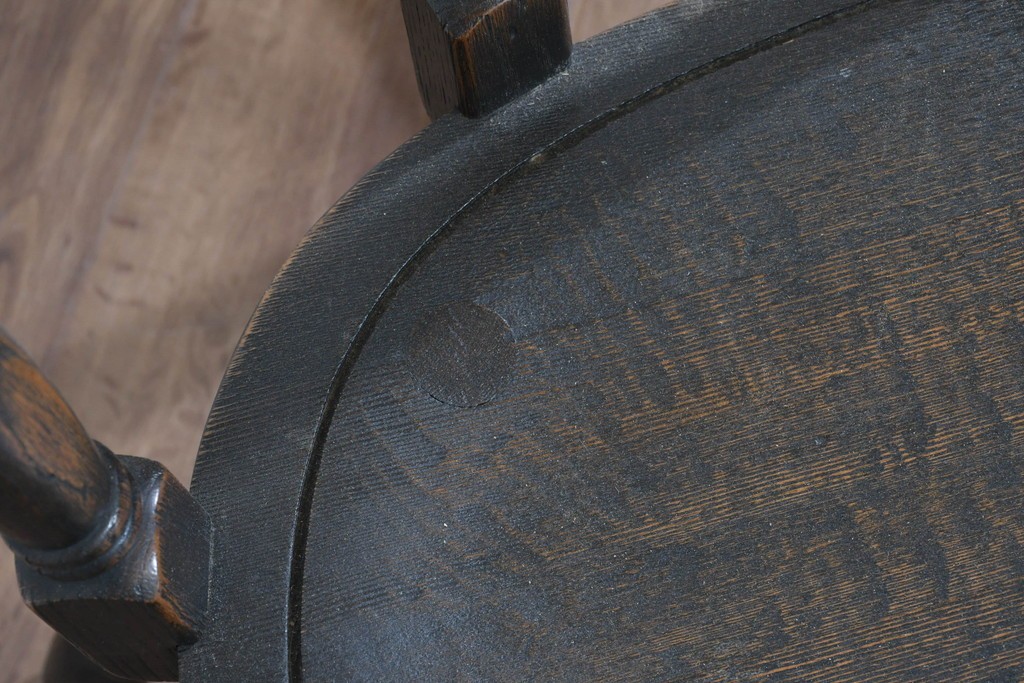 中古　美品　高級品　飛騨産業　PROVINCIAL(プロヴィンシャル)　キツツキ　スモーカーズボウダイニングチェア2脚セット　セット定価約47万円　(R-087536)