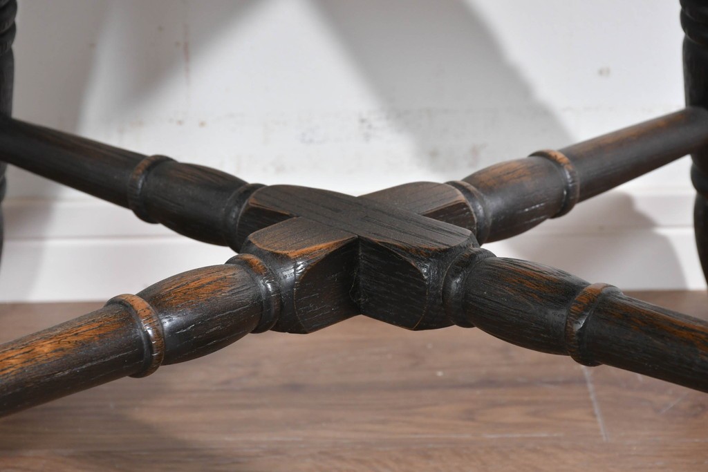 中古　美品　高級品　飛騨産業　PROVINCIAL(プロヴィンシャル)　キツツキ　スモーカーズボウダイニングチェア2脚セット　セット定価約47万円　(R-087536)