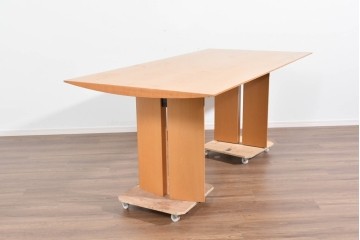 中古　arflex(アルフレックス)　TAVOLO NAVE(タボロ・ナーベ)　天板デザインが印象的なダイニングテーブル　現行定価約55万円　(R-087539)