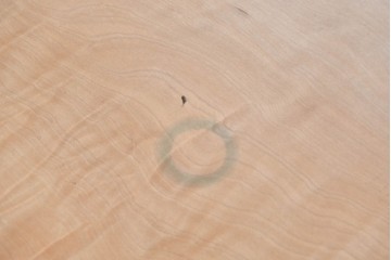 中古　国産職人手作り品　栃ノ木(トチノキ)　一枚板の存在感あふれるダイニングテーブル　製作費約45万円　(R-087540)