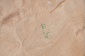 中古　国産職人手作り品　栃ノ木(トチノキ)　一枚板の存在感あふれるダイニングテーブル　製作費約45万円　(R-087540)