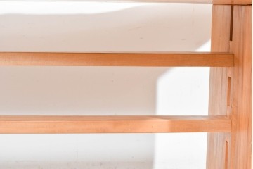 中古　国産職人手作り品　栃ノ木(トチノキ)　一枚板の存在感あふれるダイニングテーブル　製作費約45万円　(R-087540)