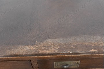 中古　希少な廃番品　カリモク家具(karimoku)　domani(ドマーニ)　Morganton(モーガントン)　風格ある両袖デスク　(R-087541)