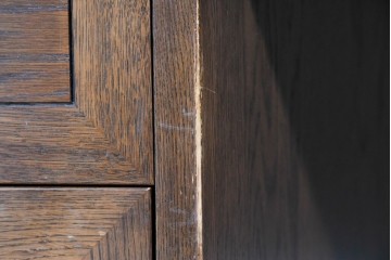 中古　希少な廃番品　カリモク家具(karimoku)　domani(ドマーニ)　Morganton(モーガントン)　風格ある両袖デスク　(R-087541)