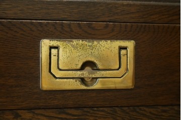 中古　希少な廃番品　カリモク家具(karimoku)　domani(ドマーニ)　Morganton(モーガントン)　風格ある両袖デスク　(R-087541)