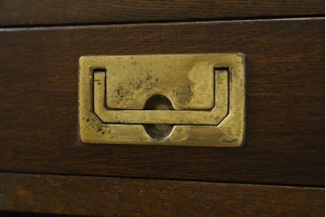 中古　希少な廃番品　カリモク家具(karimoku)　domani(ドマーニ)　Morganton(モーガントン)　風格ある両袖デスク　(R-087541)
