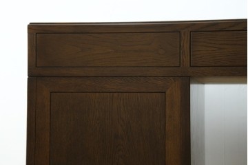 中古　希少な廃番品　カリモク家具(karimoku)　domani(ドマーニ)　Morganton(モーガントン)　風格ある両袖デスク　(R-087541)