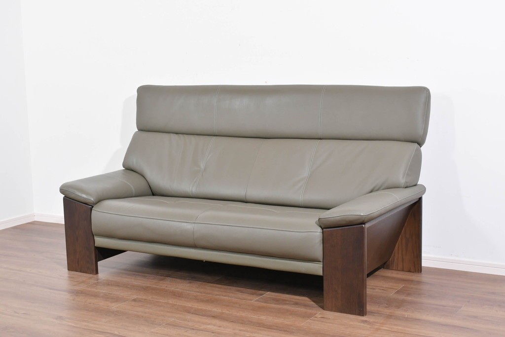 中古　美品　浜本工芸　EL-7200　ゆったりくつろげる2.5人掛けソファ　定価約30万円　(R-087545)