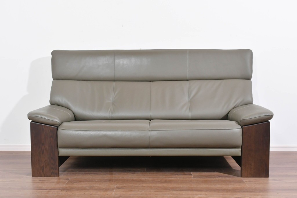 中古　美品　浜本工芸　EL-7200　ゆったりくつろげる2.5人掛けソファ　定価約30万円　(R-087545)