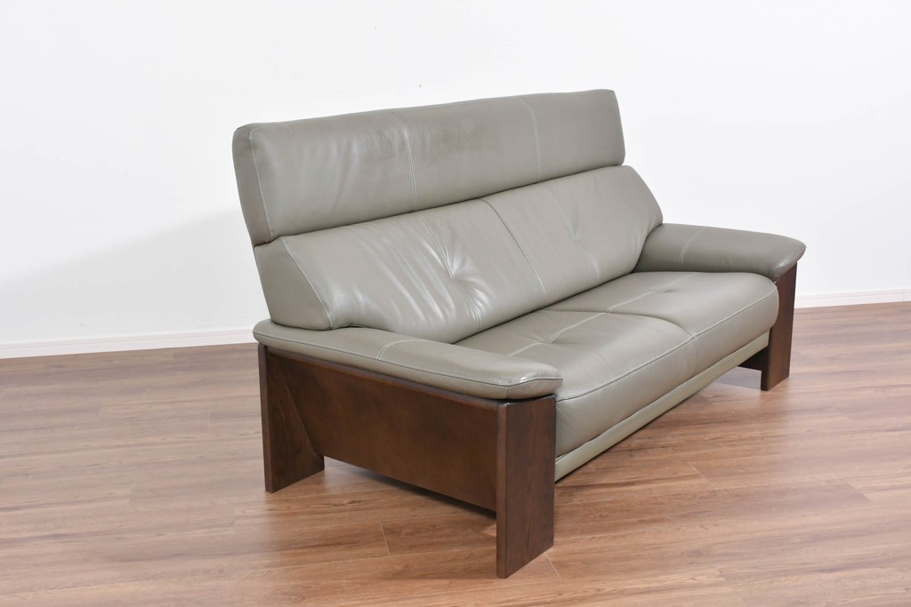 中古　美品　浜本工芸　EL-7200　ゆったりくつろげる2.5人掛けソファ　定価約30万円　(R-087545)