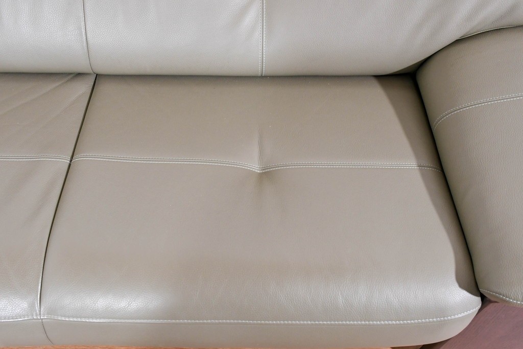 中古　美品　浜本工芸　EL-7200　ゆったりくつろげる2.5人掛けソファ　定価約30万円　(R-087545)