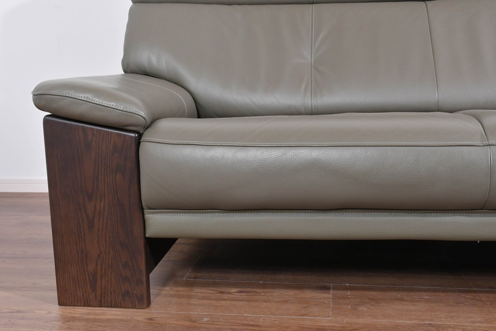 中古　美品　浜本工芸　EL-7200　ゆったりくつろげる2.5人掛けソファ　定価約30万円　(R-087545)