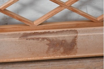 ヴィンテージ建具　昭和中期　麻の葉模様の組子が上品な欄間1枚　(R-087547)