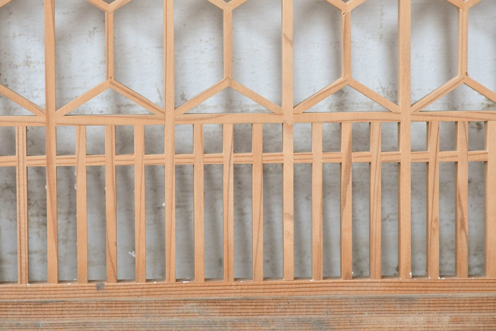 ヴィンテージ建具　昭和中期　細やかな組子細工が空間を彩る欄間1枚　(R-087548)