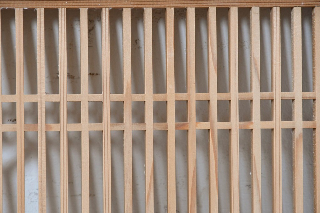 ヴィンテージ建具　昭和中期　細やかな組子細工が空間を彩る欄間1枚　(R-087548)