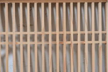 ヴィンテージ建具　昭和中期　細やかな組子細工が空間を彩る欄間1枚　(R-087548)