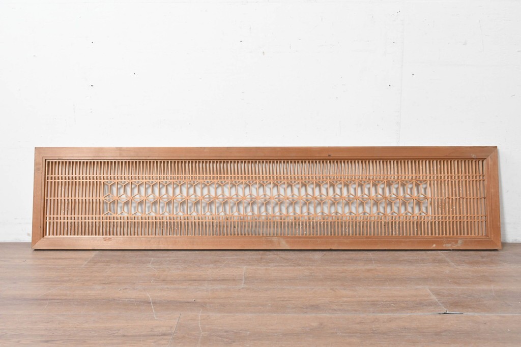 ヴィンテージ建具　昭和中期　細やかな組子細工が空間を彩る欄間1枚　(R-087548)