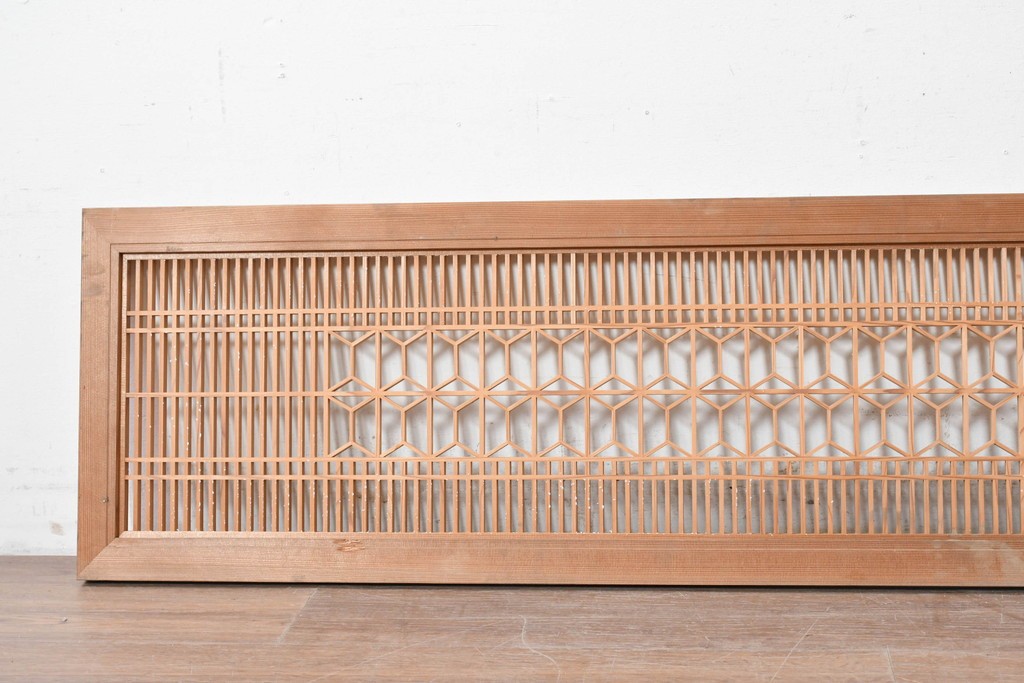 ヴィンテージ建具　昭和中期　細やかな組子細工が空間を彩る欄間1枚　(R-087548)