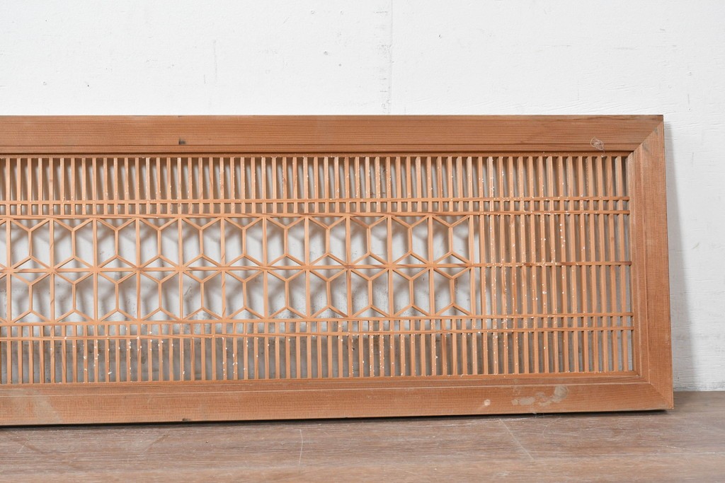 ヴィンテージ建具　昭和中期　細やかな組子細工が空間を彩る欄間1枚　(R-087548)