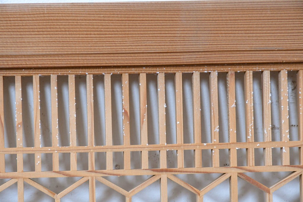 ヴィンテージ建具　昭和中期　細やかな組子細工が空間を彩る欄間1枚　(R-087548)