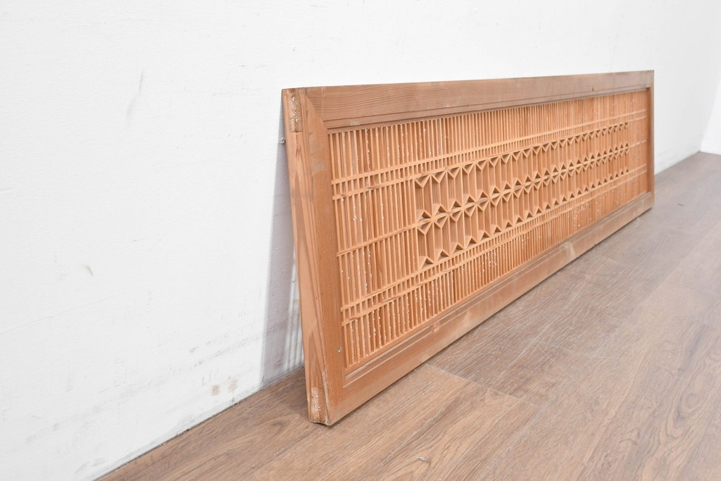 ヴィンテージ建具　昭和中期　細やかな組子細工が空間を彩る欄間1枚　(R-087548)