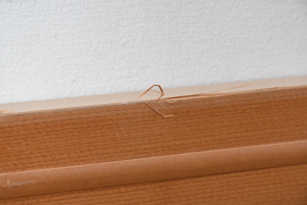 ヴィンテージ建具　昭和中期　松竹の彫刻が施された欄間1枚　(R-087549)