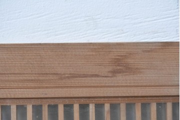 ヴィンテージ建具　昭和中期　両面ガラス　上品な組子細工が魅力の欄間1枚　(R-087554)