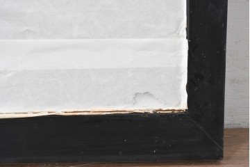 アンティーク建具　昭和初期　大小の組子細工が美しく連なる障子欄間1枚　(R-087555)