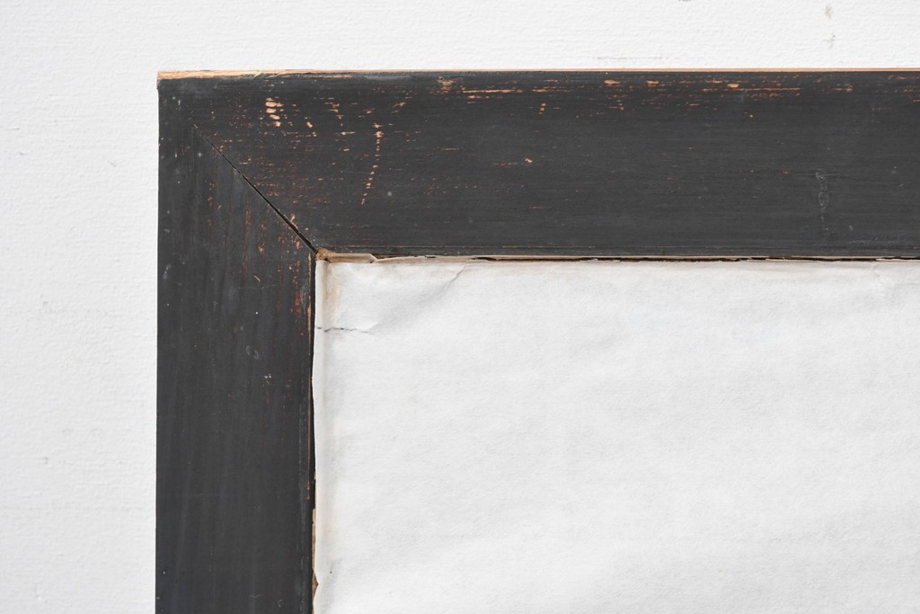 アンティーク建具　昭和初期　大小の組子細工が美しく連なる障子欄間1枚　(R-087555)