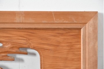 ヴィンテージ建具　昭和中期　松に舞う鶴の彫刻が美しい欄間2枚セット　(R-087559)