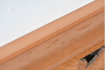 ヴィンテージ建具　昭和中期　松に舞う鶴の彫刻が美しい欄間2枚セット　(R-087559)