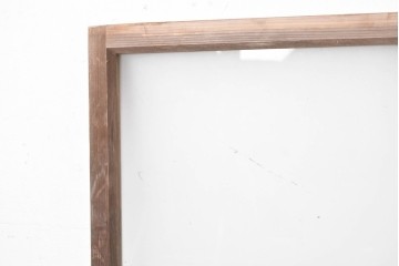 ヴィンテージ建具　昭和中期　シンプルなデザインで取り入れやすい明り取り2枚セット　(R-087560)