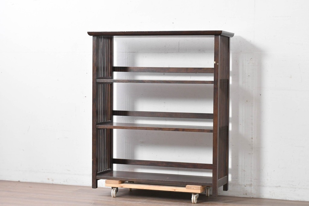 和製ヴィンテージ　松本民芸家具　#117型　開放感のある軽やかな佇まいの書棚　定価約13万7千円　(R-087562)