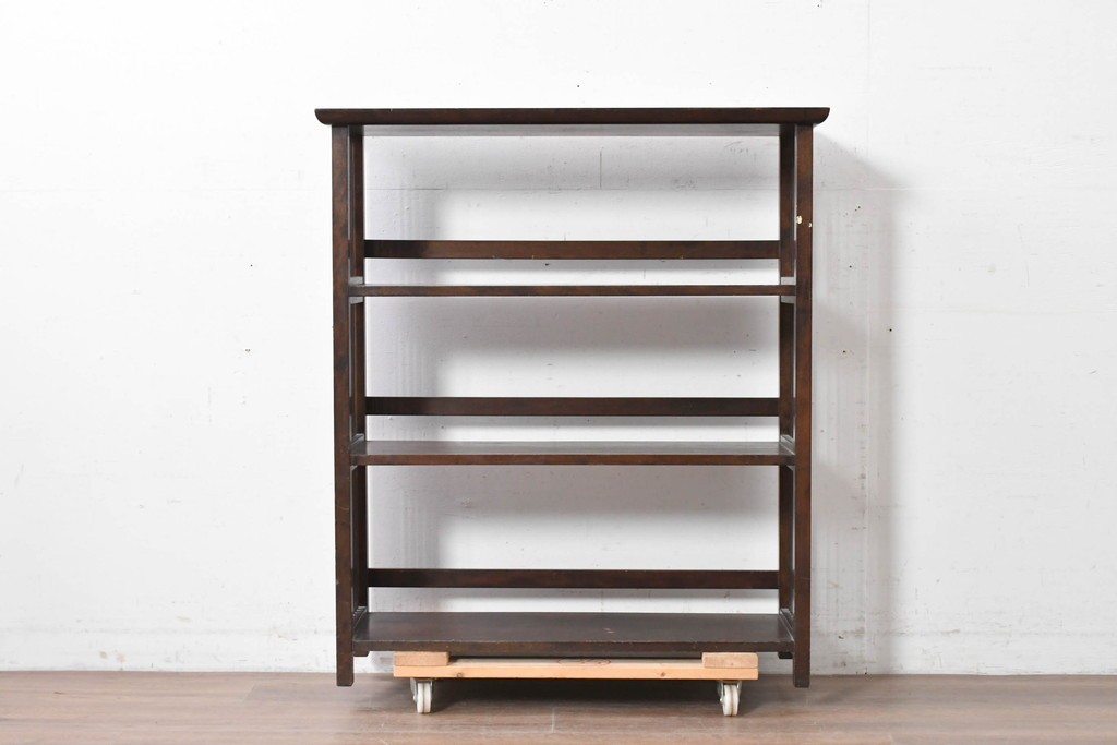 和製ヴィンテージ　松本民芸家具　#117型　開放感のある軽やかな佇まいの書棚　定価約13万7千円　(R-087562)