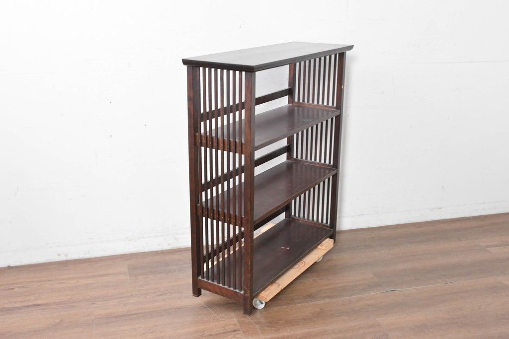 和製ヴィンテージ　松本民芸家具　#117型　開放感のある軽やかな佇まいの書棚　定価約13万7千円　(R-087562)