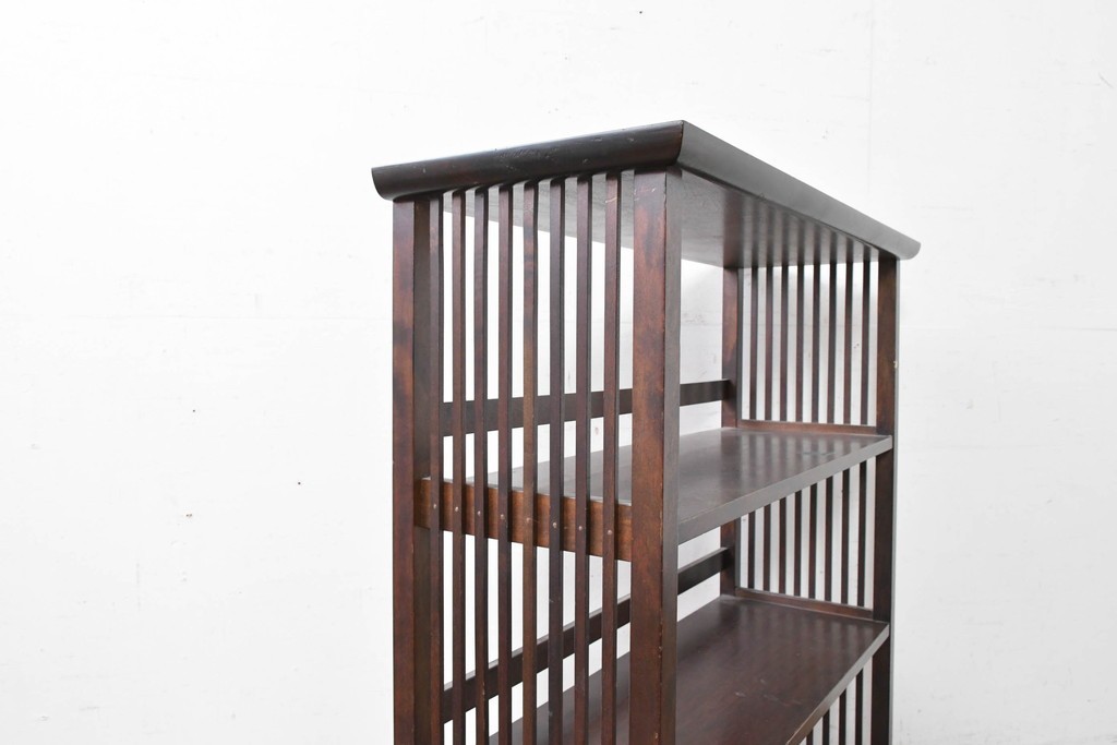 和製ヴィンテージ　松本民芸家具　#117型　開放感のある軽やかな佇まいの書棚　定価約13万7千円　(R-087562)