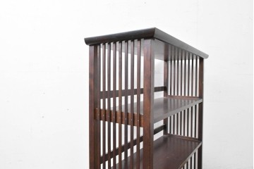 和製ヴィンテージ　松本民芸家具　#117型　開放感のある軽やかな佇まいの書棚　定価約13万7千円　(R-087562)
