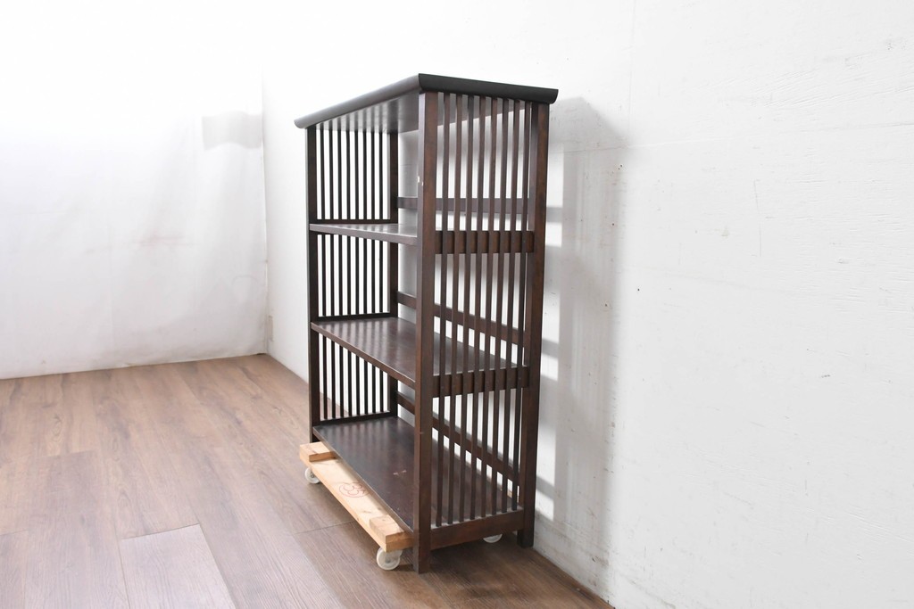 和製ヴィンテージ　松本民芸家具　#117型　開放感のある軽やかな佇まいの書棚　定価約13万7千円　(R-087562)