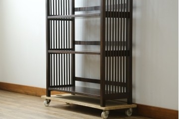 和製ヴィンテージ　松本民芸家具　#117型　開放感のある軽やかな佇まいの書棚　定価約13万7千円　(R-087562)