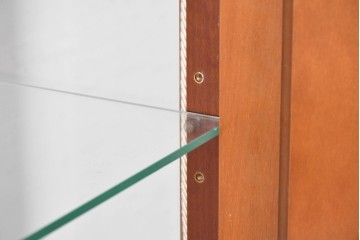 中古　イタリア製　高級家具　FP PASI(フランチェスコ・パージ)　アーチ型のトップが印象的なガラスキャビネット　(R-087564)