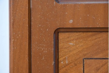 中古　イタリア製　高級家具　FP PASI(フランチェスコ・パージ)　アーチ型のトップが印象的なガラスキャビネット　(R-087564)