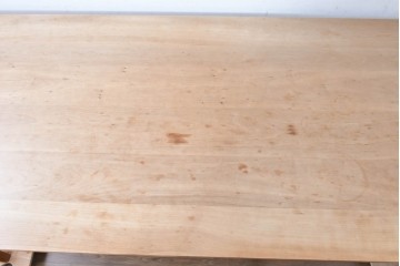 中古　国産職人手作り　チェリー材　やわらかな木肌が魅力の大型ダイニングテーブル　製作費約40万円　(R-087567)
