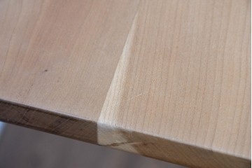 中古　国産職人手作り　チェリー材　やわらかな木肌が魅力の大型ダイニングテーブル　製作費約40万円　(R-087567)