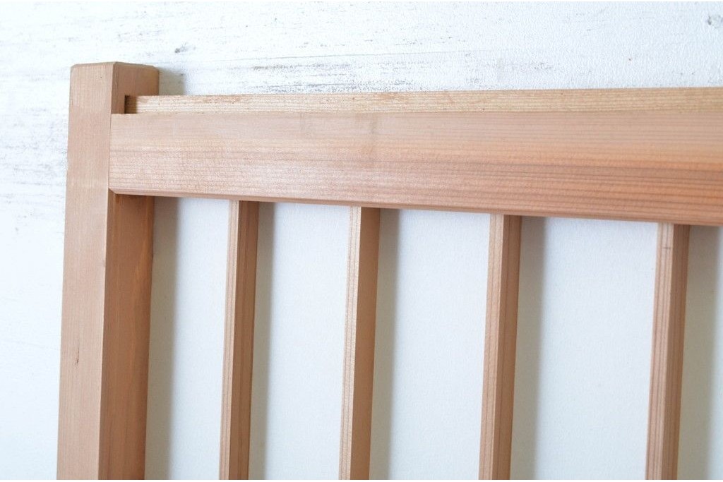 新古　未使用建具　昭和後期　ガラス入りの組子帯戸2枚セット　(R-087569)