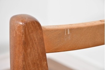 北欧ヴィンテージ　ノルウェー　Lied Mobler(リードモブラー)　本革　チーク材　時を重ねて深みを増した革の表情が味わい深い3人掛けソファ　(R-087571)