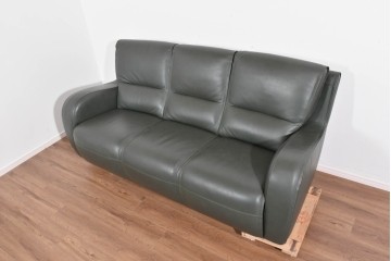 新古　未使用展示品　美品　カリモク家具(karimoku)　domani(ドマーニ)　Excel-Life(エクセルライフ)　本革　三人掛けソファ　定価約100万円　(R-087572)